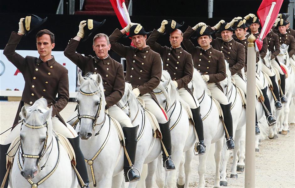 The Spanish Riding School of Vienna Parade